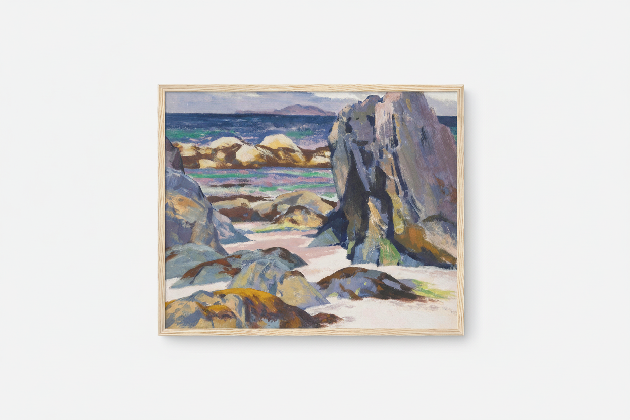 Lunga From Iona (Cadell) – Scottish Colourist Art Print