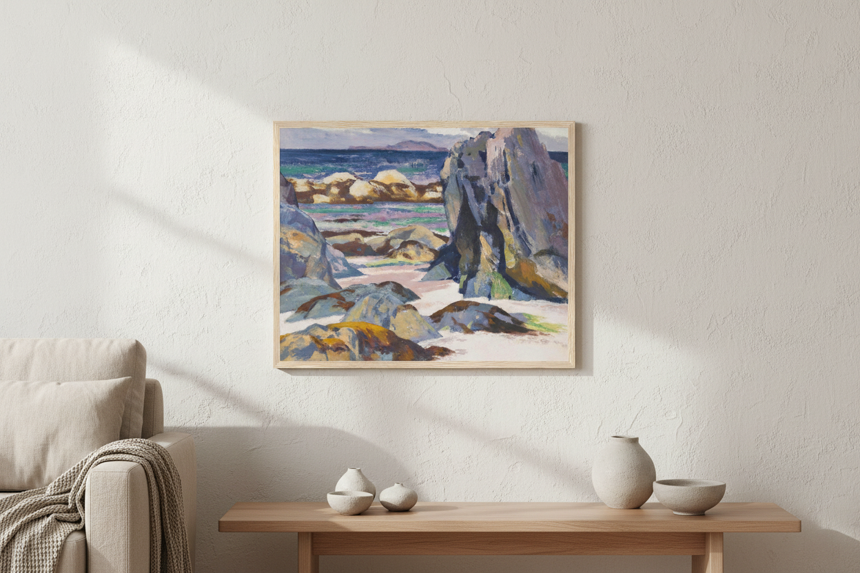 Lunga From Iona (Cadell) – Scottish Colourist Art Print